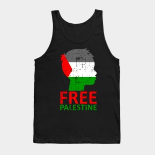 Free Palestine Distressed Flag Art - Stop Killing Innocents Tank Top